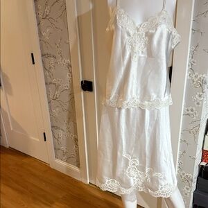 Victoria's Secret Ivory Lace Trim Chemise